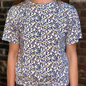 Vintage floral fitted tee